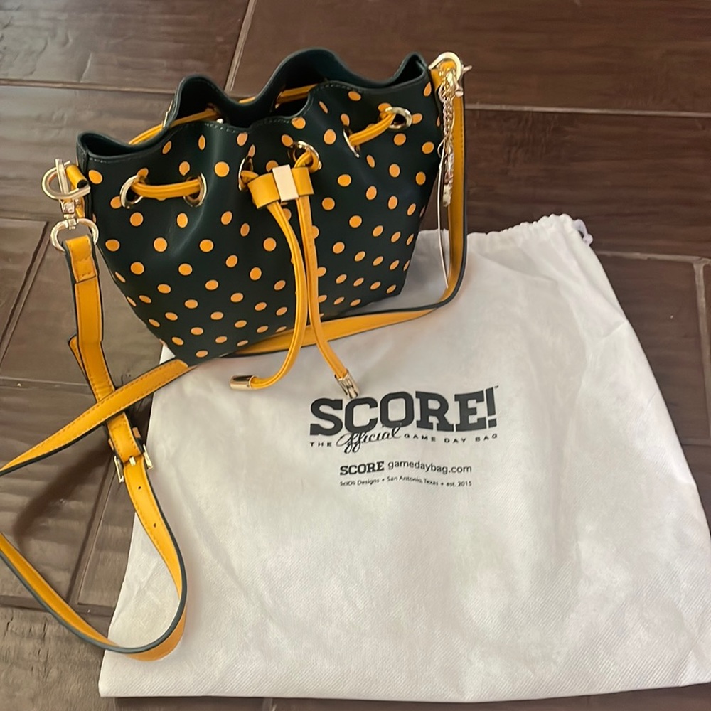 Green yellow game day purse